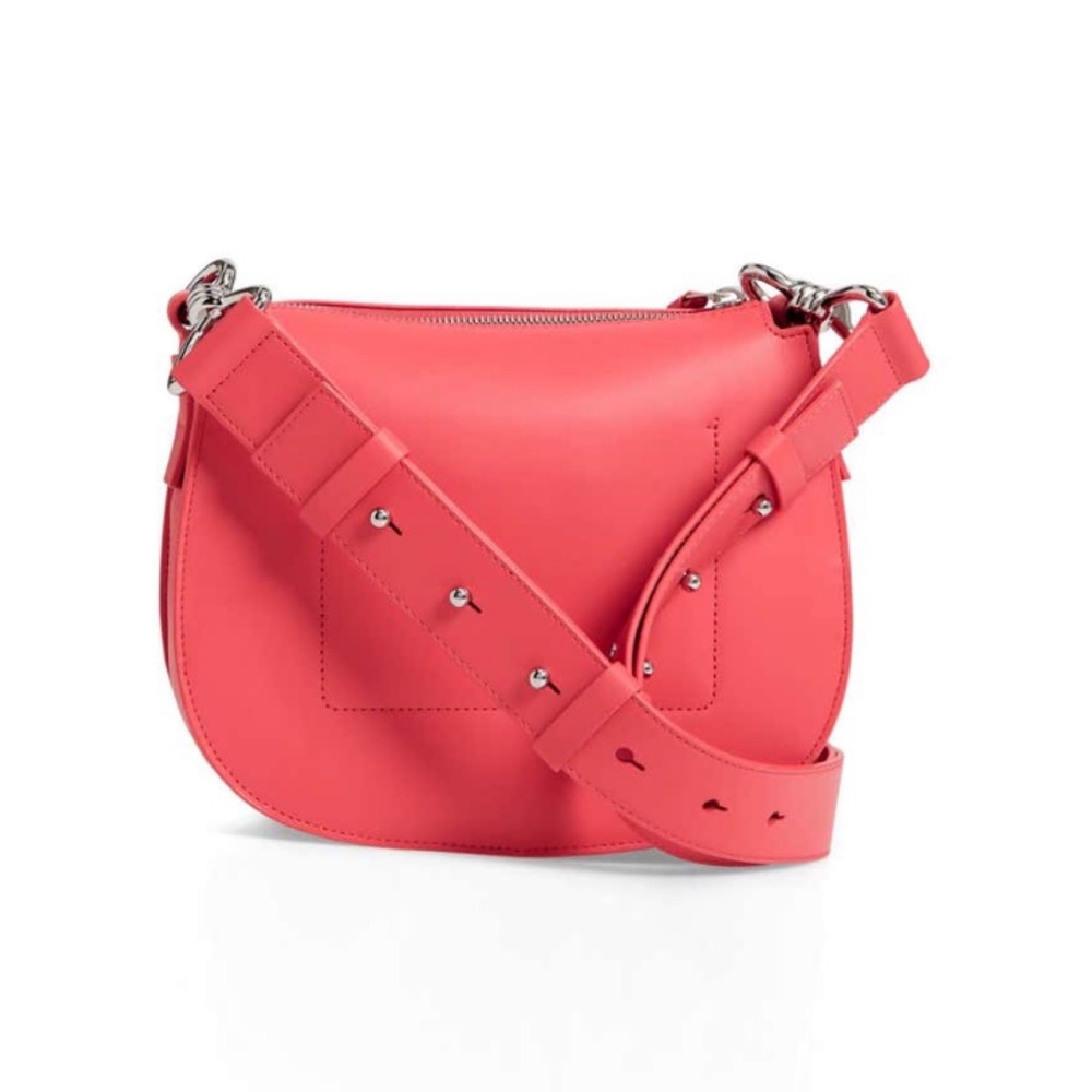 ALL SAINTS Captain Round Leather Crossbody Bag - Picture 6 of 15